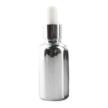 Gri Renkli Beyaz Damlalıklı Cam Şişe 30 Ml 20 Adet