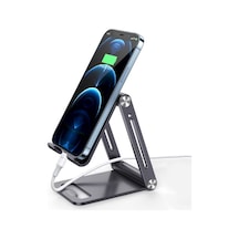 Juo Alüminyum Katlanabilir Metal Masaüstü Telefon Tutucu Standı Uzay Grisi