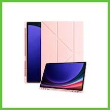 Bezos Galaxy Uyumlu Tab A11 Kalemlikli Mars Tablet Kılıfı - Rose Gold Dmc