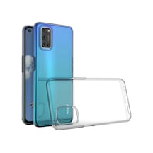 Oppo A52 Uyumlu Kılıf Lüx Şeffaf Silikon