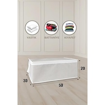 Baza Altı Düzenleyici Kumaş Hurç 50 X 30 X 20 3 Adet Gri