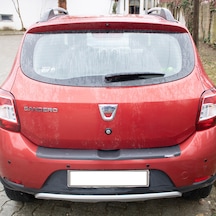 Sandero Stepway Arka Tampon Eşiği Tampon Üstü Plastik Koruma Mat Siyah 2013 2020 Arası