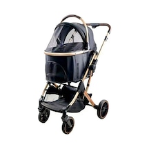 Royalist Bc2-g Katlanabilir Kedi Köpek Arabası Siyah 75x48x102 Cm 294-57005.01