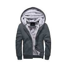 Madmext Madmext İçi Kürklü Füme Hırka 22377-füme Füme