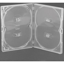 Boş Dvd Kutusu 4'Lü 2 Ad (4 Disk'Li Amaray Marka Şeffaf 22Mm)