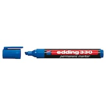 Edding Markör Permanent Kesik Uçlu 1-5 MM Mavi 330 - 10 Adetli Pa Mavi