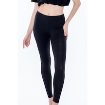 Kadın Modal Uzun Tayt Siyah