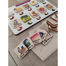 Sorumluluk Ve Görev Tablosu - Montessori Eğitici Ve Eğlenceli Ahşap Oyuncak