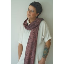 Pashmina Şal - Bakır Rengi Kadın Şal - %100 Paşmina Yünü Bakır