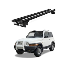 Venüs Ssangyong Korando 3d 1997-2005 Uyumlu Siyah Ara Atkı Port Bagaj Tavan Barı