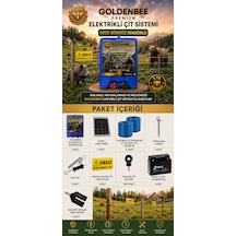 Goldenbee Eko Kit Elektrikli Çit Sistemi Domuz Ve Ayı Kovucu 1000mt Set-201