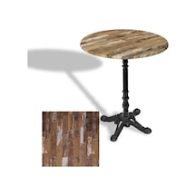 Çipa 1004 Döküm Ayak Yuvarlak Masa Çap 90cm - Werzalit, Wermodin Ve Allzalit Tabla - Maracaibo Çok Renkli