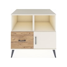 Kronos Şifonyer 2 Raflı Tek Çekmeceli Tek Kapaklı 88x59x80 Aytaşı-aytaşı/çam Aytaşı/çam