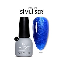Momo Professional Kalıcı Oje S036 Simli Saks Mavi 14 Ml