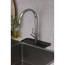 Musluk Matı Elastik Silikon Mutfak Ve Banyo İçin Lavobo Su Tutucu Musluk Ve Batarya Matı Siyah,515201744 Altın