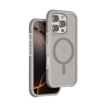 Apple  Uyumlu  iPhone 16 Pro Max Orbit Magsafe Kapak Titan Gri