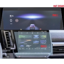 Renault Megane 2023-2024 Hayalet Gösterge Ve Multimedya Uyumlu Set Mat Ekran Koruyucu