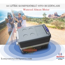 OTO BUZDOLABI KOMPRESÖRLÜ 12&24 V 50 LİTRE DOKUNMATİK alman motor