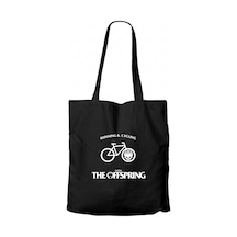 The Offspring Running & Cycling Siyah Fermuarlı Bez Çanta Gabardin
