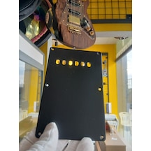 Elektro Gitar Stratocaster Tremolo Arka Yay Kapağı Siyah