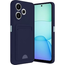 Newface Xiaomi Redmi 13 4g Kılıf Kelvin Kartvizitli Silikon - Lacivert