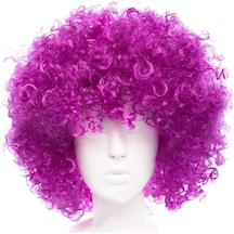 Koyu Mor Renk Violet Afro Bonus Saç Peruk 5691 "