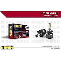 Niken H4 Led Xenon Far Ampulü Yeni Nesil Pro