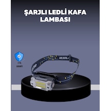 Usb Şarjlı Mini Led Kafa Feneri 50m Odak 150m Geniş Aydınlatm