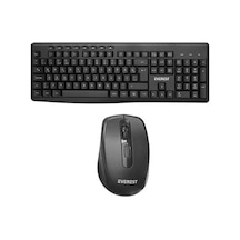 Everest Km-719 Siyah 2in1 Kablosuz Q Multimedia Klavye + Mouse Set Optik Everest Km-719 Siyah 2in1 Kablosuz Q Multimedia Klavye + Mouse Set Optik