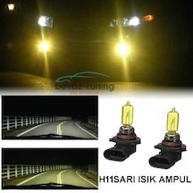 H11 Jdm Süper Sarı Işık Far Ampul 12V 100W