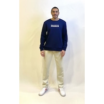Süperlife Erkek Bisiklet Yaka 3 İplik Kalın Brooklyn Baskılı Sweatshirt Spr24sw29 NAVY Süperlife Erkek Bisiklet Yaka 3 İplik Kalın Brooklyn Baskılı Sweatshirt Spr24sw29 NAVY
