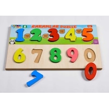 Ahşap Eğitici Rakamlarr Bultak Puzzle Çocuk Oyuncağı