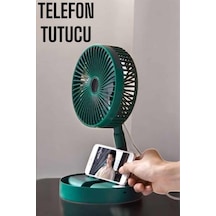 Mini Fan Soğutucu Telefon Tutucu Vantilatör Yeşil