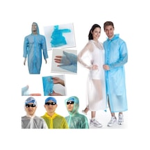 Tek Kullanımlık Çıtçıtlı Yağmurluk Mavi