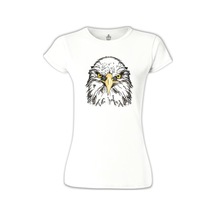 Kartal - Yüz Beyaz Kadın Tshirt 001