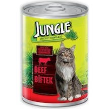 Jungle Biftekli Konserve Yetişkin Kedi Maması 415 G