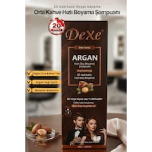 Dexe Orta Kahve 20 Dakikada Hızlı ve Pratik Saç Boyama Şampuanı 420 ML