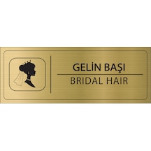 Mayeka Gelin Başı İsimlik Altın Metal Kapı İsimliği Levhası Yönlendirme Tabelası