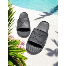 Erkek Eva Kaydırmaz Taban Islak Zemin X Plaj,deniz,havuz Terlik Gri