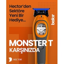 Hector Monster T - Profesyonel Sıfırlama Ve Sakal Kesim Makinesi - Turuncu