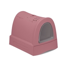 Gld-spt- Imac Zuma Torbalı Kapalı Kedi Tuvaleti Pembe 56x40x42,5cm