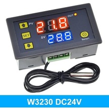 Jms W3230 12v 24v Ac110-220v Prob Hattı 20a Dijital Led Ekran Termostatı Isı/soğutma Kontrol Cihazı 24v