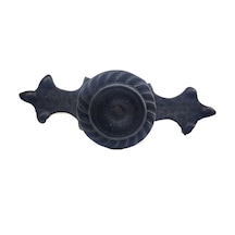 Antika Tarz Dekoratif Pirinç Çizgili Düğme - 35x100 Mm, Büyük, Oksit Çok Renkli