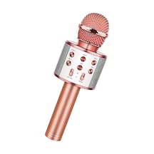 Winex Usba+tfsd Kart+3.5 MM Giriş Bluetooth Karaoke Mikrofon Pembe