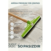 Adissa Premium Yeşil Çekpas Çekçek Yersil Ucu 40 Cm Sağlam Kauçuk Dayanıklı Plastik Sap Hariçtir