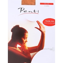 10'Lu Paket Penti Büyük Beden Fit 15 Parlak Külotlu Çorap