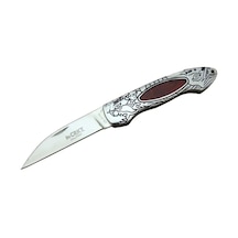 Cr 0124 Rd Kamp Çakı 20 Cm - Metal Desenli Sap, Kılıflı, Kutulu Çok Renkli