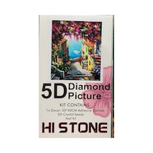 5d Elmas Boncuk Taş Işleme Mozaik Goblen Kit 50x40cm Gc84286 Diamond Painting