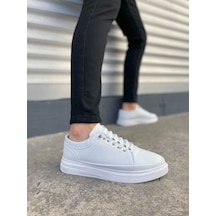 Jy0535 Prime Bağcıklı Cilt Erkek Günlük Sneaker Ayakkabı Cbt - Beyaz Beyaz