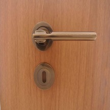 Malta Rozetli Kapı Kolu Antik Bakır